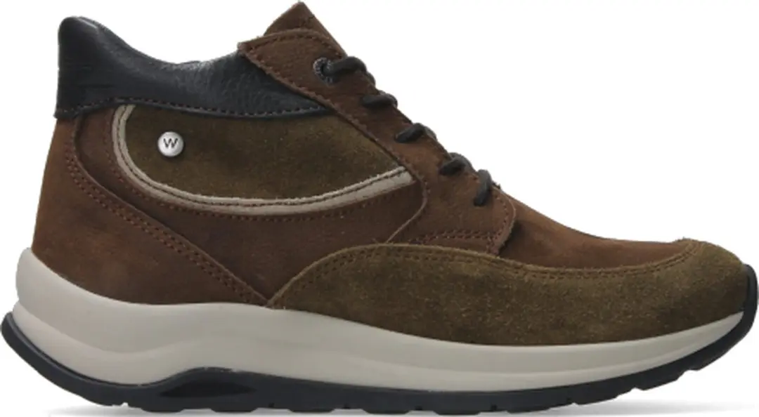 Wolky Scone Hoge Veterschoenen - Taupe Combi Leer - afbeelding 3 van 6