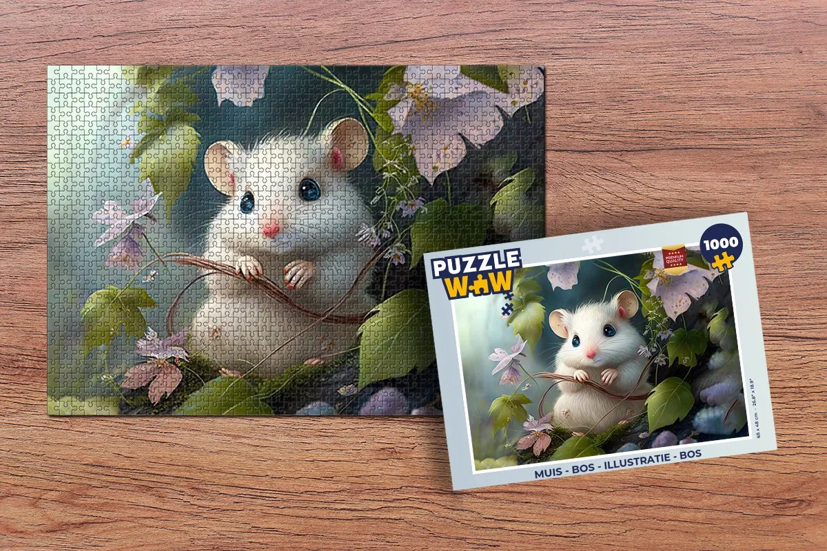 PuzzleWow Bosdieren Legpuzzel 1000 Stuks - Multicolor