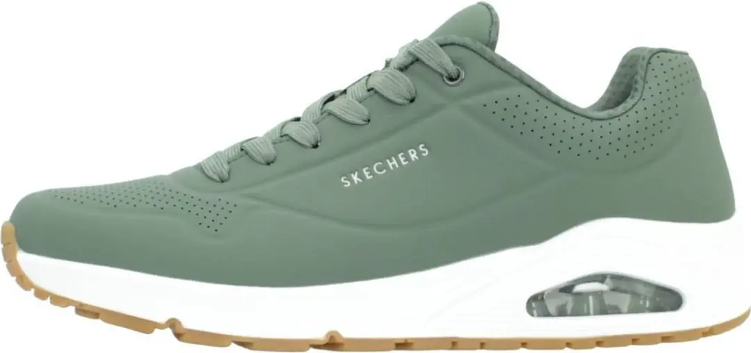 Skechers Uno Stand On Air Heren Sneakers - Olijfgroen - afbeelding 2 van 6