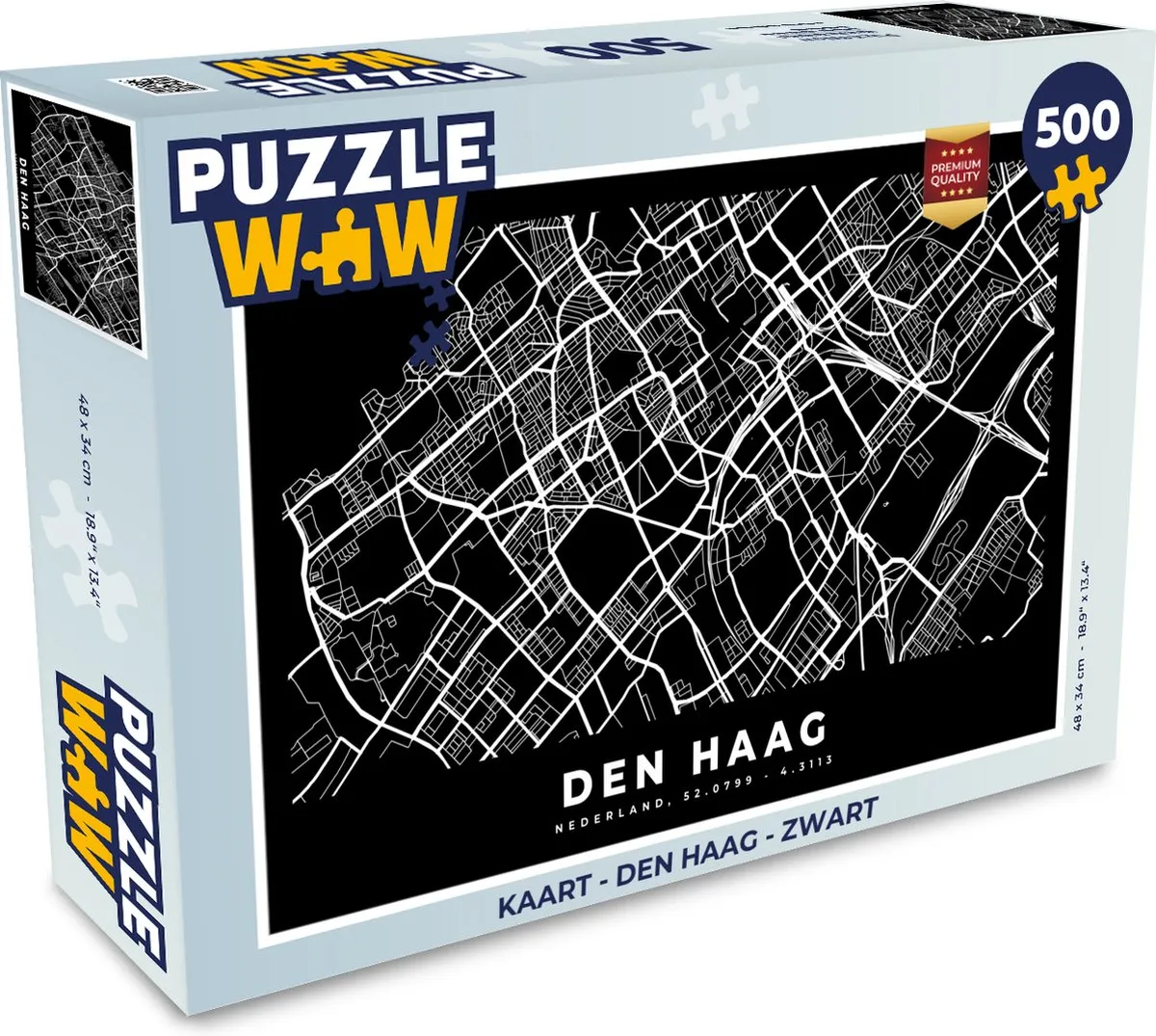 PuzzleWow Den Haag Legpuzzel 500 Stuks - Multicolor