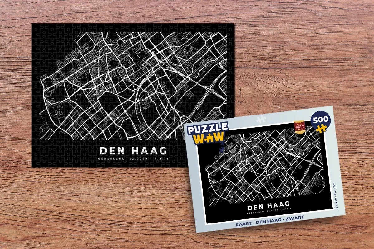 PuzzleWow Den Haag Legpuzzel 500 Stuks - Multicolor