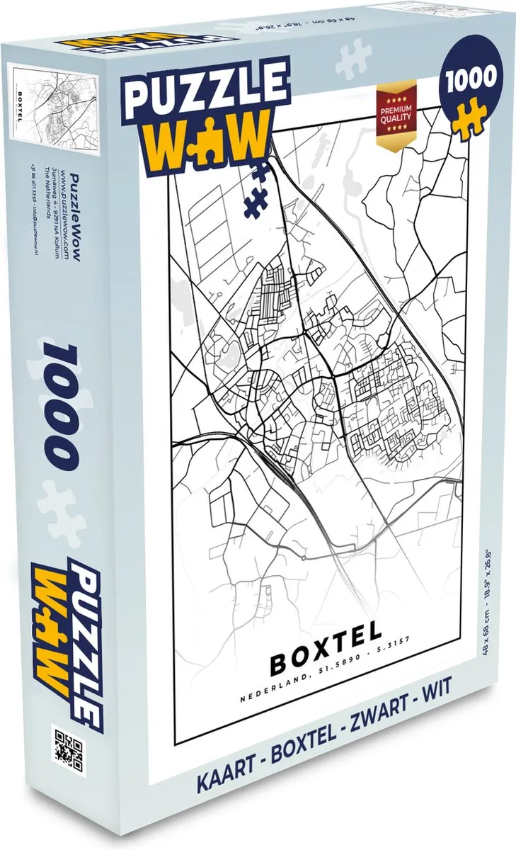 PuzzleWow Legpuzzel Boxtel 1000 Stuks - Multicolor