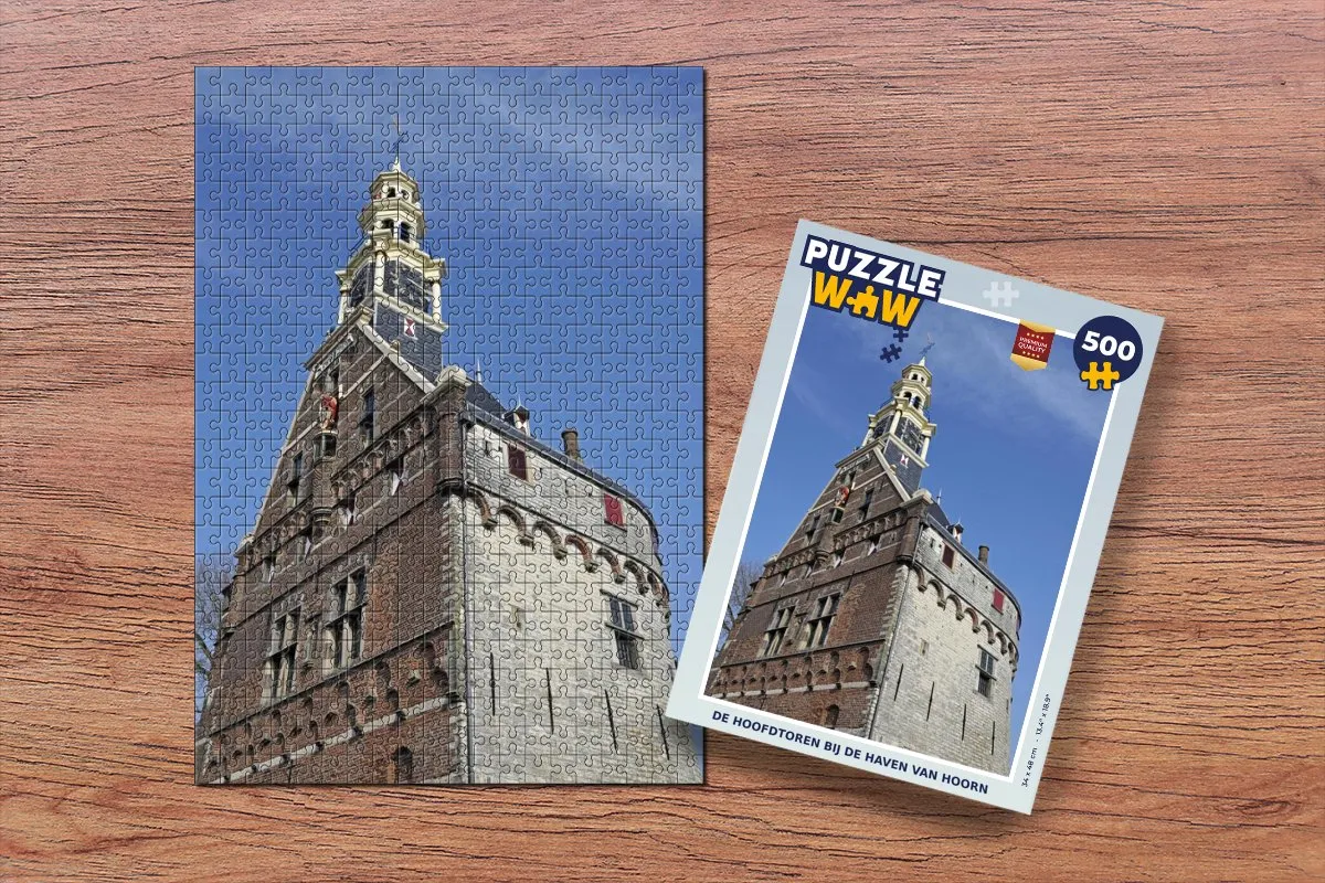 PuzzleWow De Hoofdtoren Hoorn Legpuzzel 500 Stuks - Multicolor