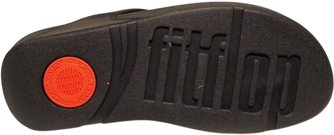 FitFlop Lulu Marbled Stone Toe-post Slippers - Zwart 41 - afbeelding 4 van 6