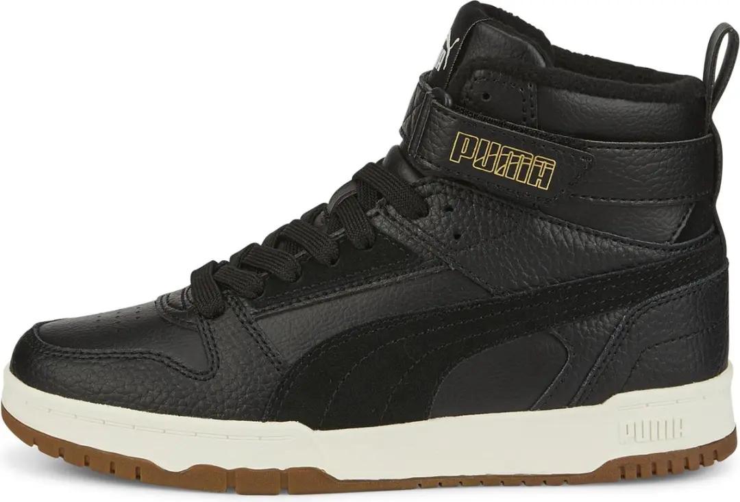 PUMA RBD Game WTR Jr Unisex Sneakers 096503 - 37 - Zwart/Goud - afbeelding 2 van 6