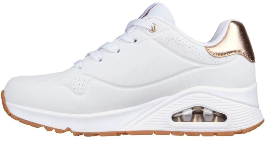 Skechers Uno Gouden Air Dames Sneakers - Wit - afbeelding 3 van 6