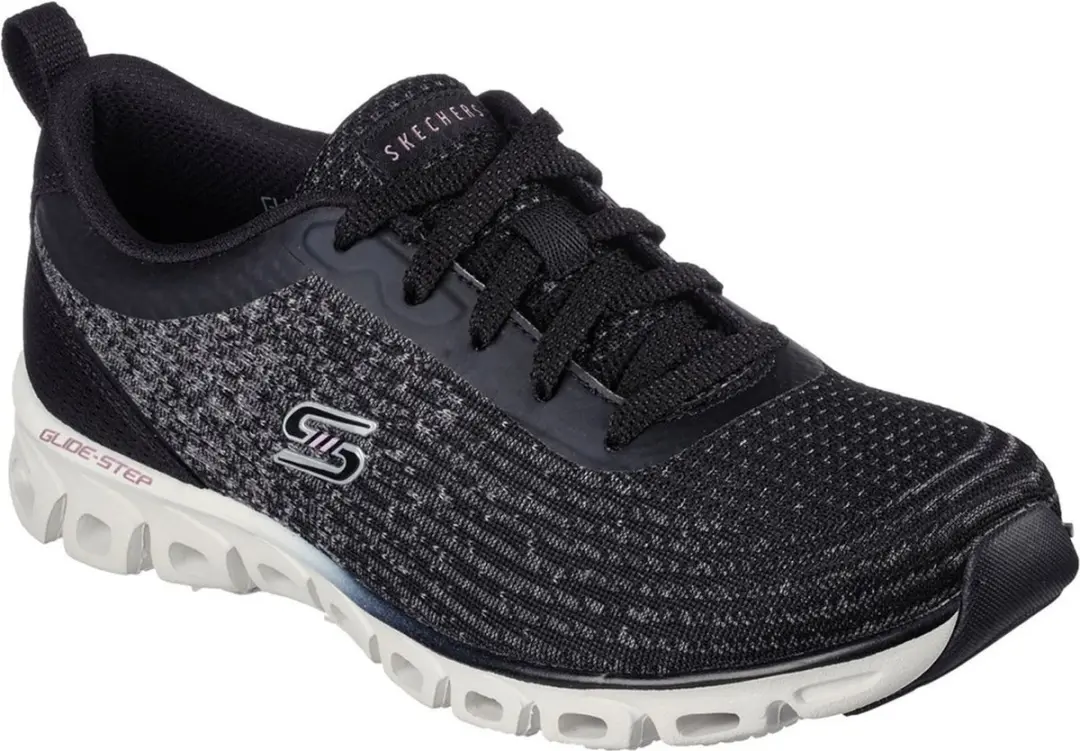 Skechers GLIDE-STEP HEAD START damessneaker 104325 BKW zwart