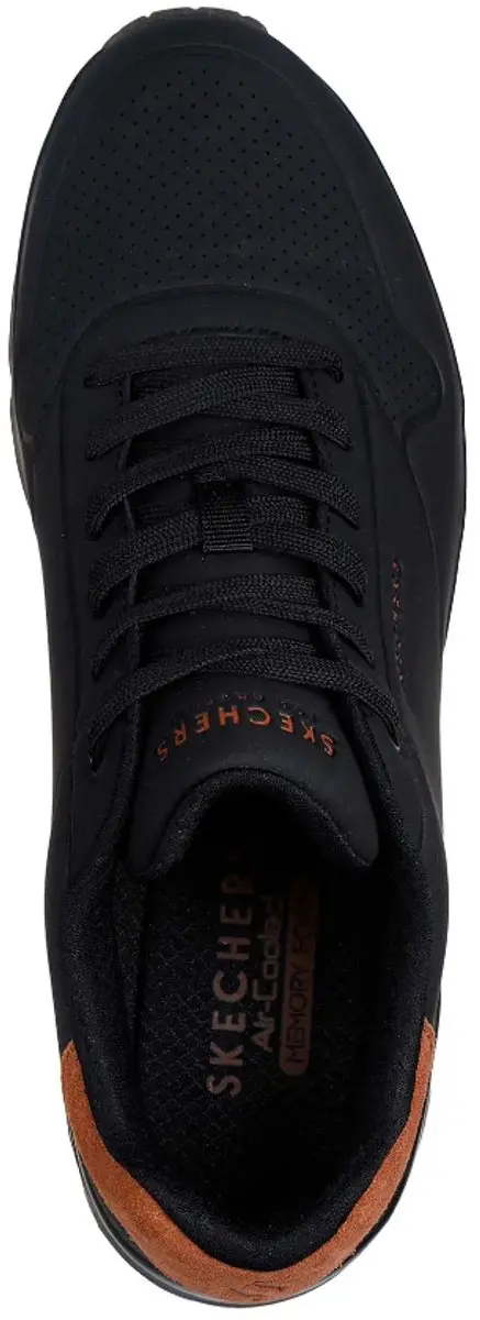 Skechers Uno Heren Sneakers 183004-BBK - Zwart