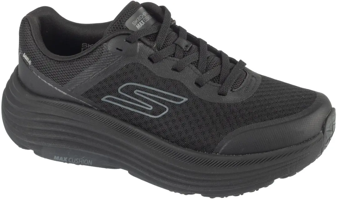 Skechers Max Cushioning Endeavour, Vrouwen, Zwart, Hardloopschoenen, maat: 36,5