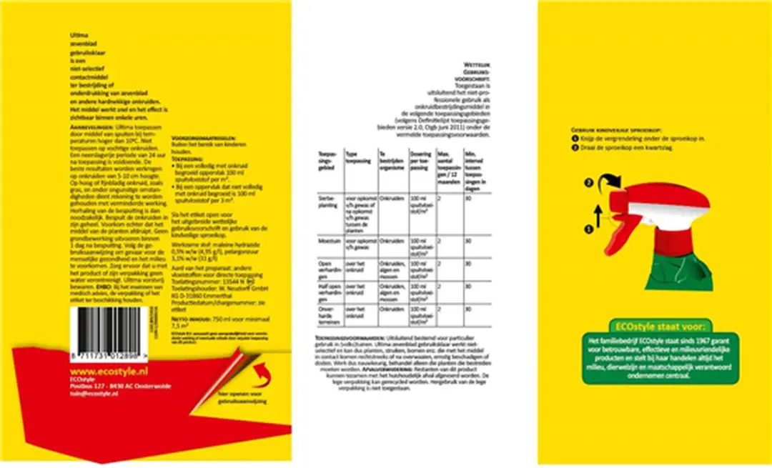 ECOstyle Ultima Zevenblad Onkruidverdelger 750ml - afbeelding 6 van 6