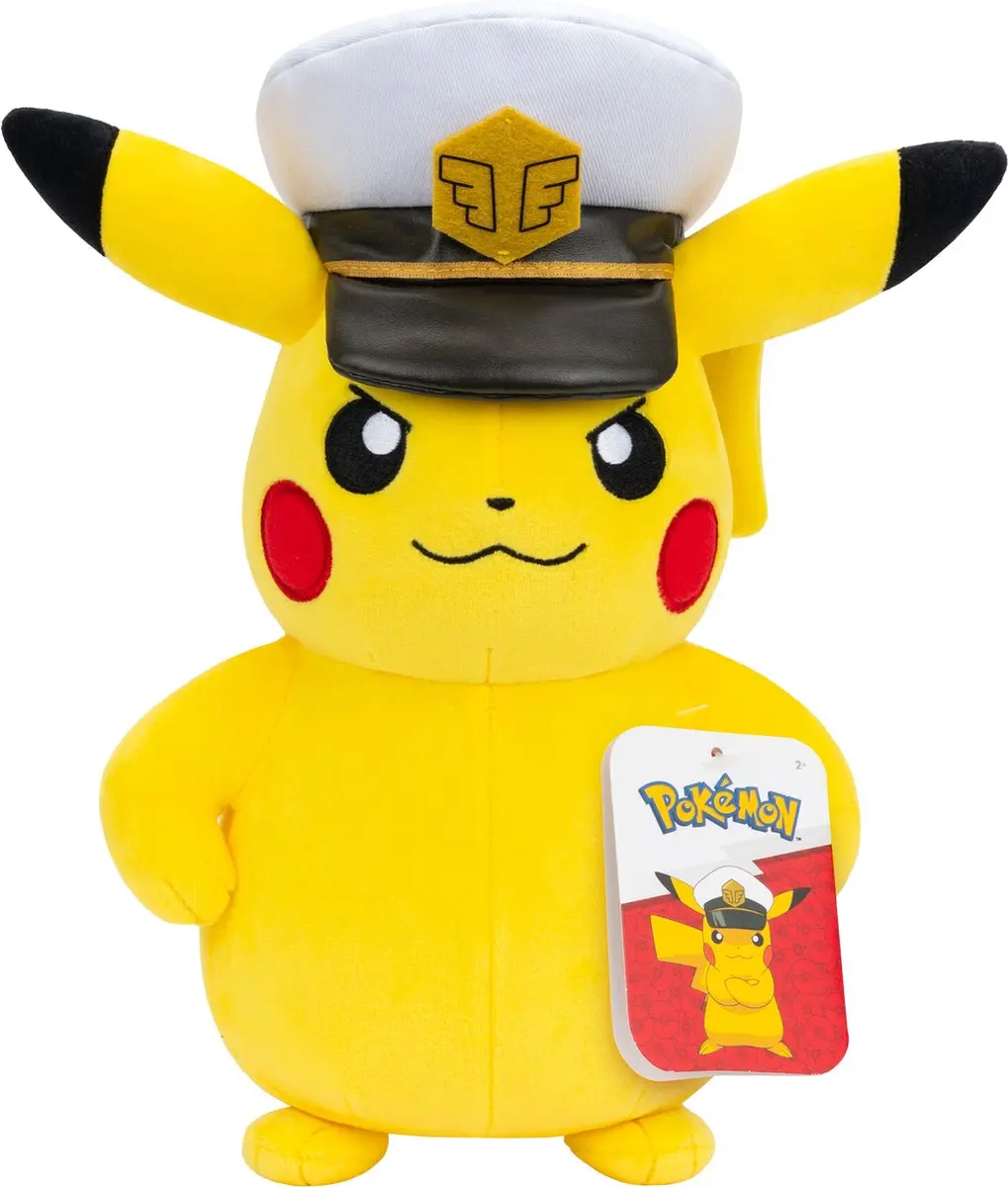 Pokémon Captain Pikachu Plush 20cm