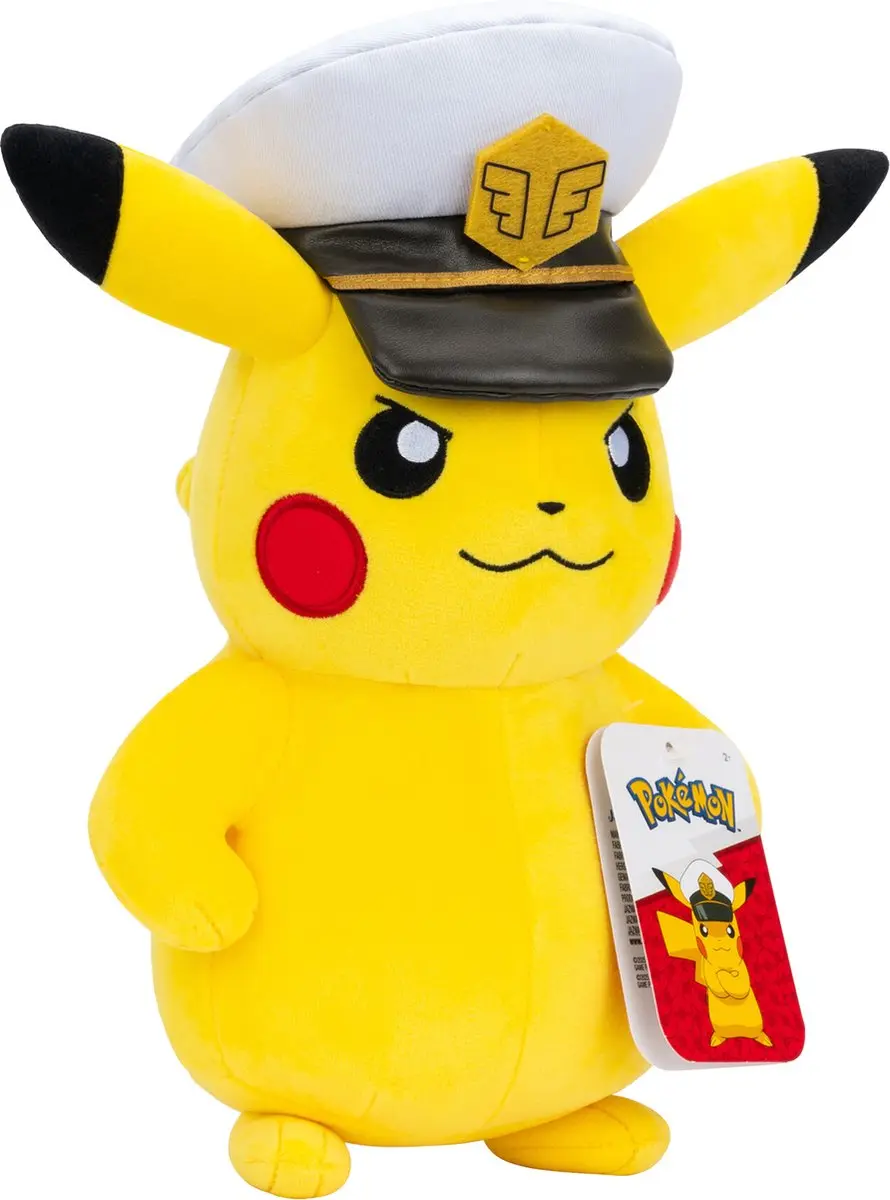 Pokémon Captain Pikachu Plush 20cm