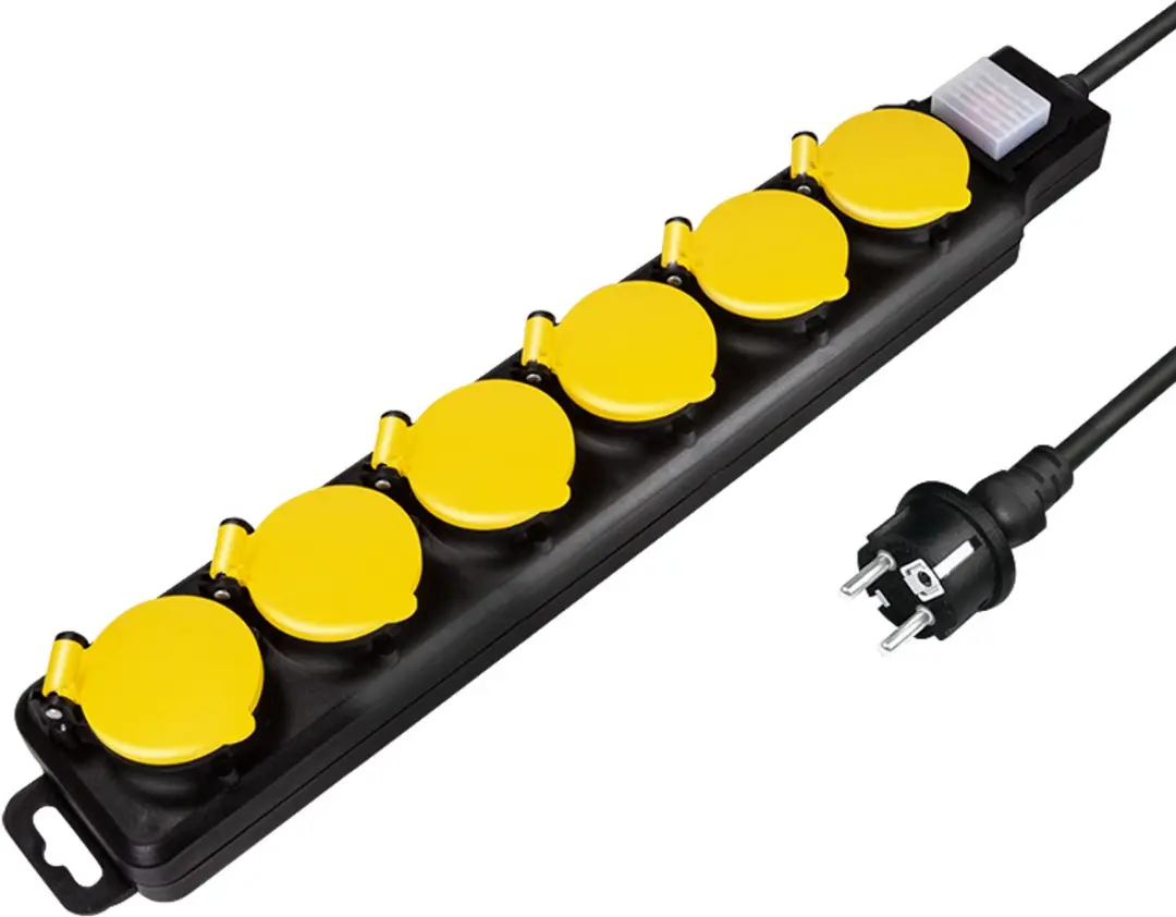 Logilink LPS256 6-voudige Buitenstekkerdoos 1,5m