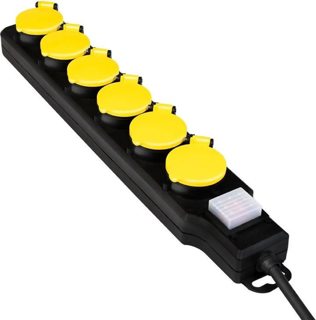 Logilink LPS256 6-voudige Buitenstekkerdoos 1,5m - 3680W