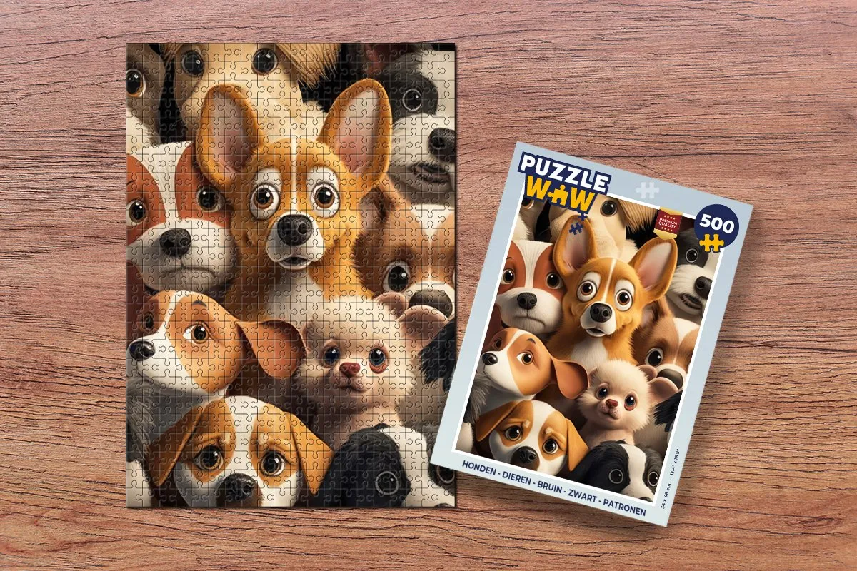 PuzzleWow Dieren Legpuzzel 500 Stuks - Multicolor