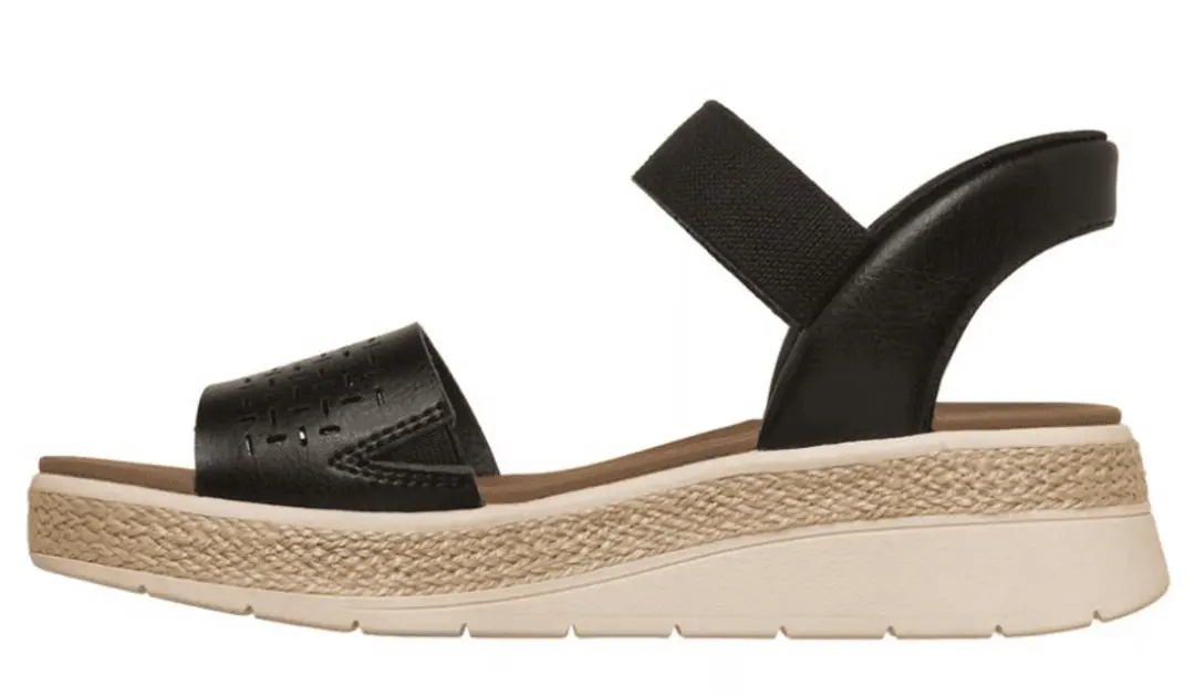 Skechers BOBS Sun Ray Step Aside Sandalen 40 - Zwart - afbeelding 2 van 6