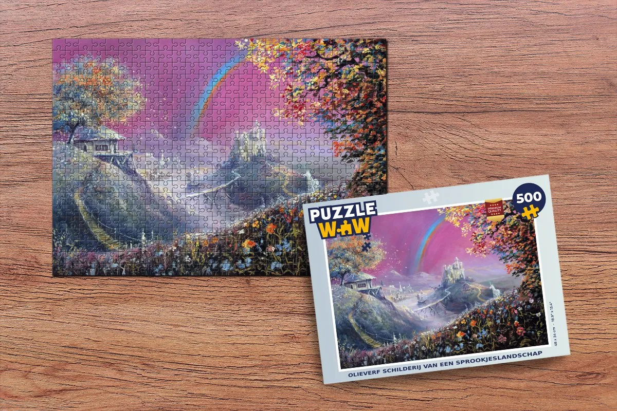 PuzzleWow Legpuzzel Sprookjeslandschap 500 Stuks - Multicolor