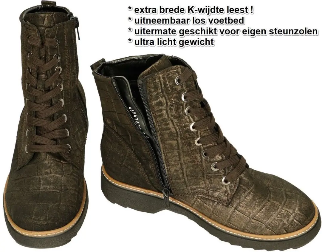 Wäldlaufer Kitomi Hoge Sneakers - Bruin 37 - afbeelding 3 van 6
