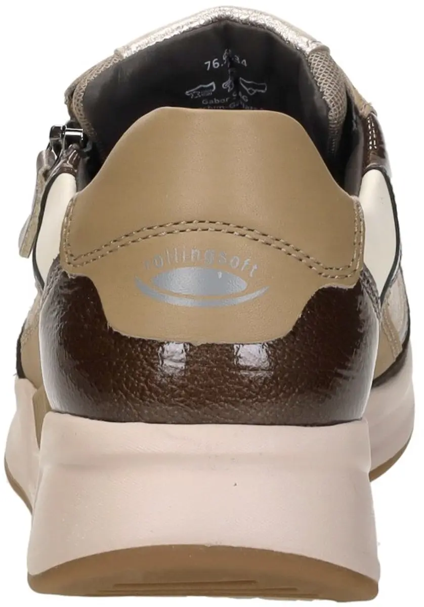 Gabor Rollingsoft Veterschoenen Laag - Taupe - Maat 38 - afbeelding 6 van 6