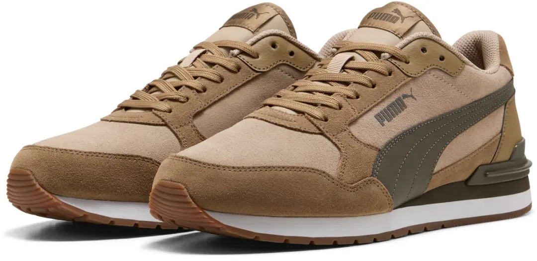 Puma ST Runner v4 SD unisex sneaker schoenen trainers leer 399665 17 bruin