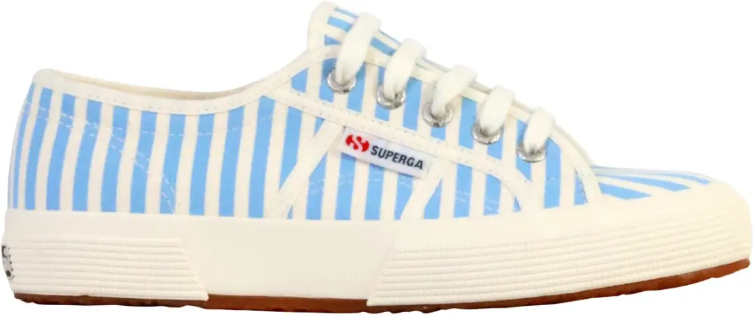 Sneakers met veters en streepjesprint