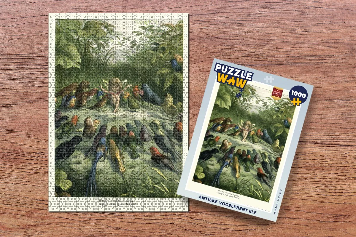 PuzzleWow Elf Puzzel Legpuzzel 1000 Stuks - Multicolor