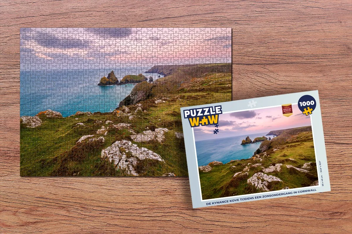 PuzzleWow Legpuzzel De Kynance Kove 1000 Stuks - Multicolor