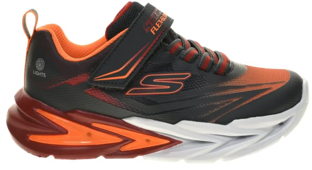 Skechers Lichtjesschoenen Grijs Oranje maat 29