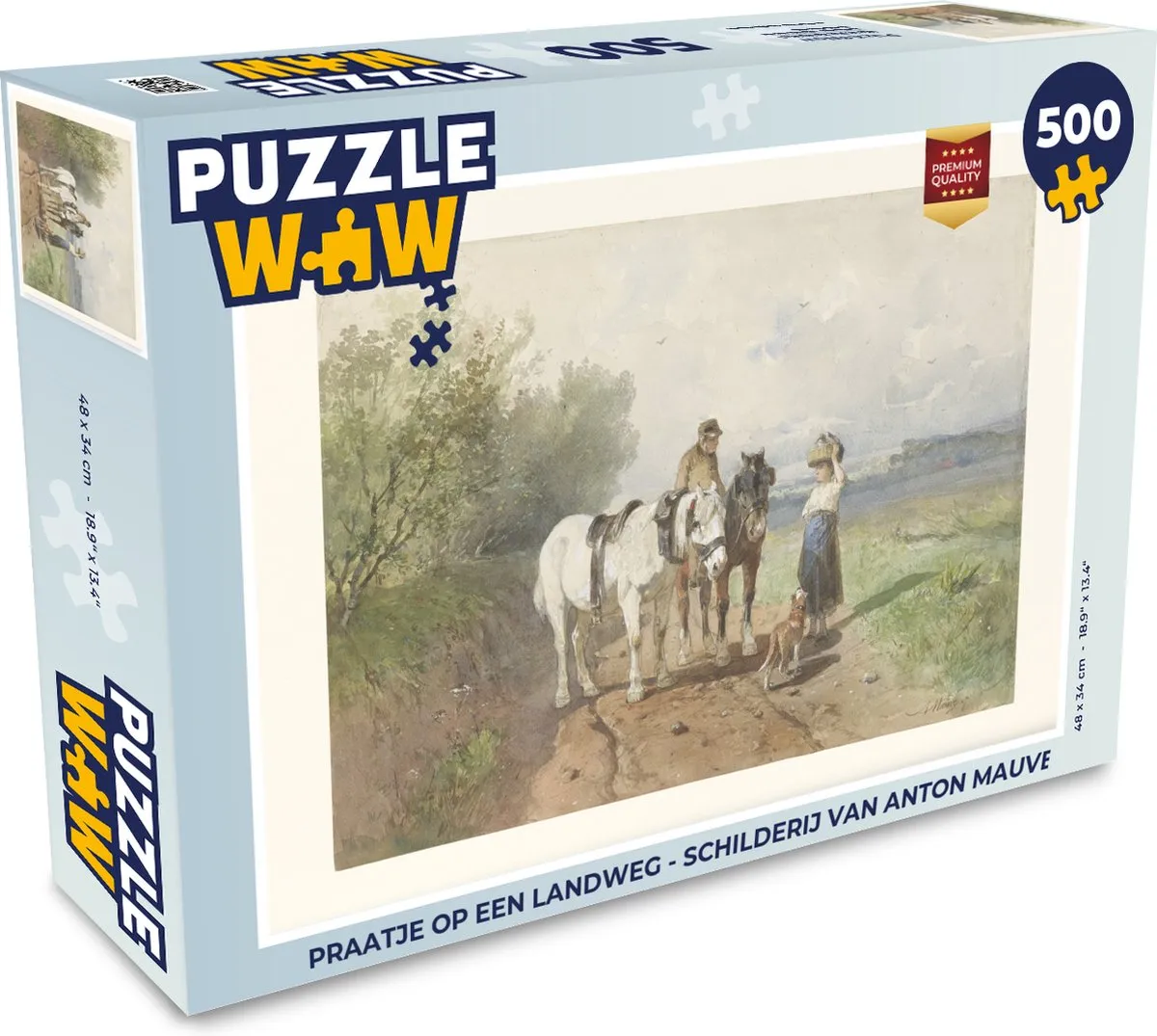 PuzzleWow Anton Mauve Landweg Legpuzzel 500 Stuks