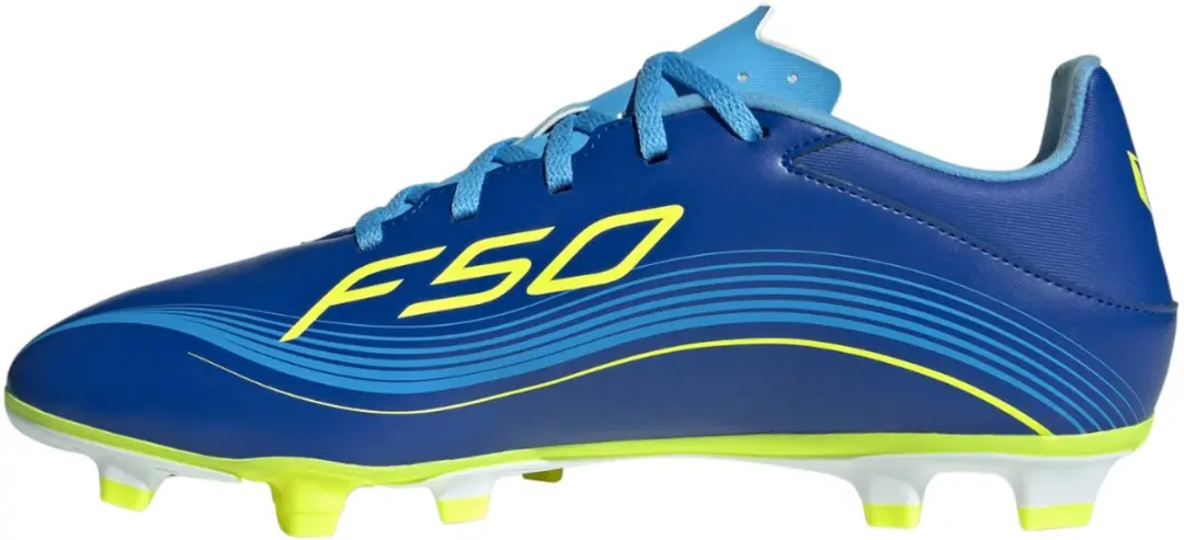 Adidas F50 Messi Club FG/MG Voetbalschoenen - Blauw/Geel - afbeelding 6 van 6