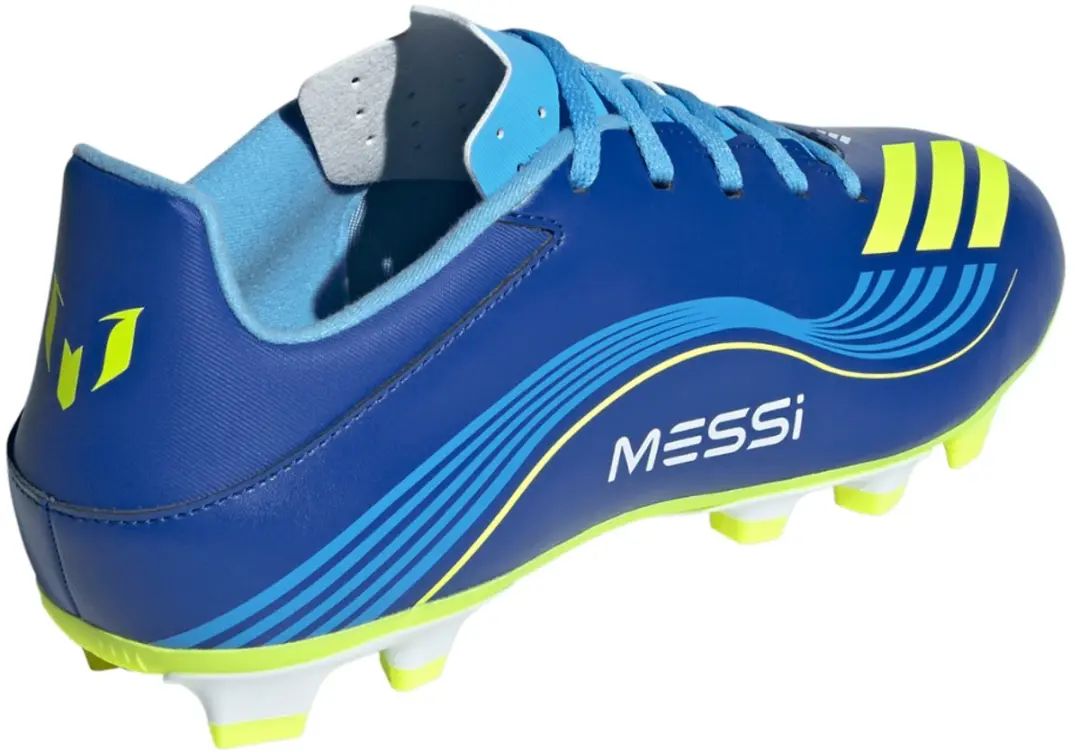 Adidas F50 Messi Club FG/MG Voetbalschoenen - Blauw/Geel - afbeelding 3 van 6