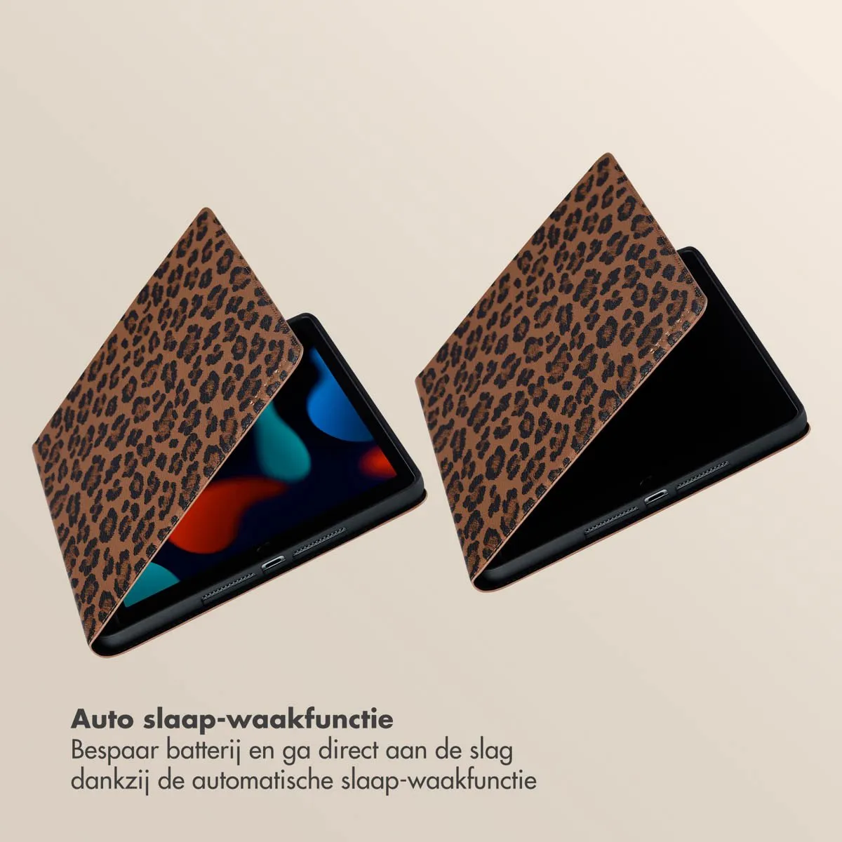 Selencia Tablethoes Sabi - Apple iPad 10.2" - Bruin - afbeelding 6 van 6
