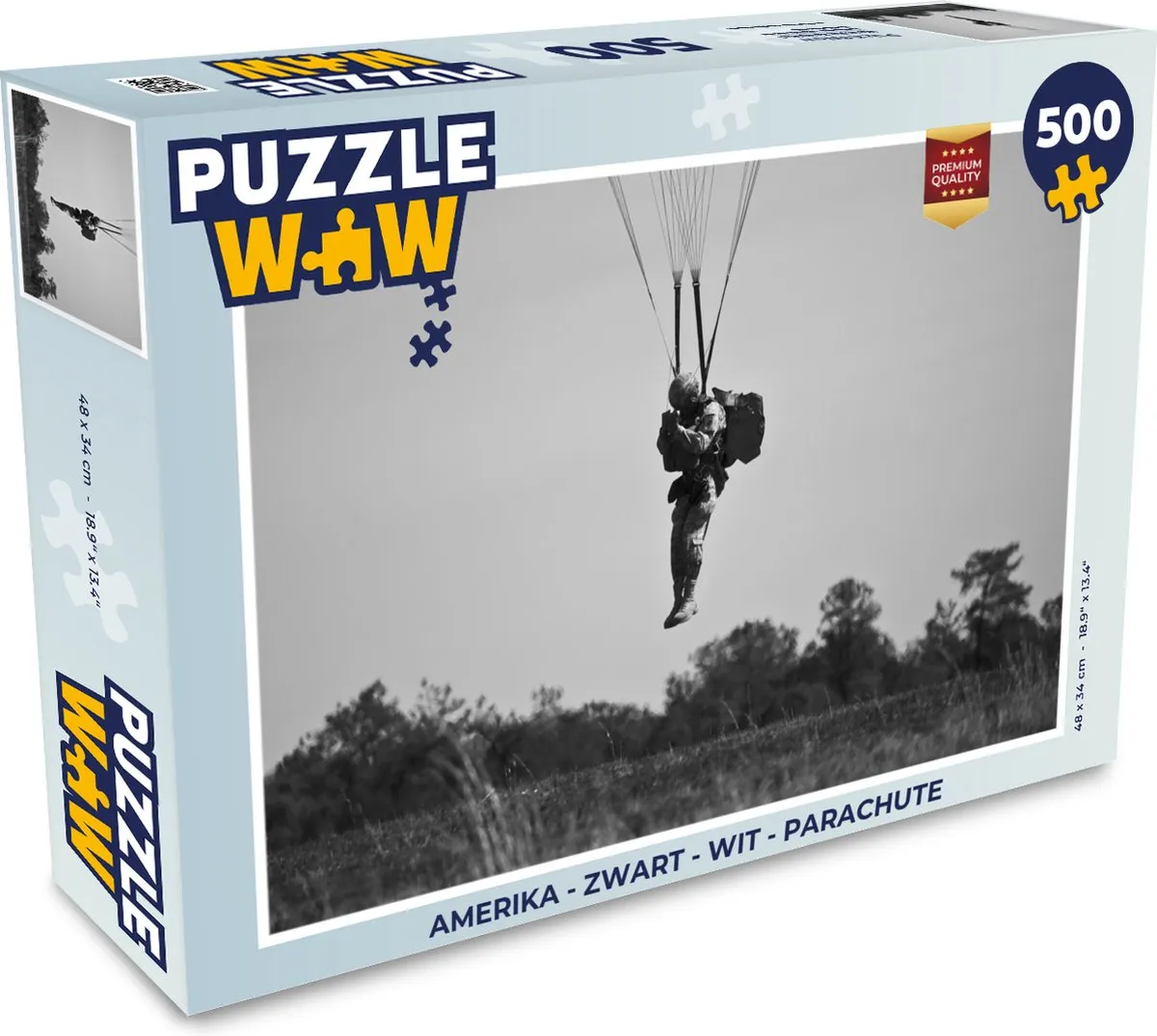 PuzzleWow Amerika Legpuzzel 500 Stuks - Multicolor
