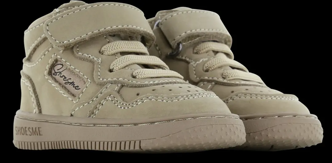 Shoesme Taupe Basket Sneakertje maat 20 - afbeelding 4 van 6