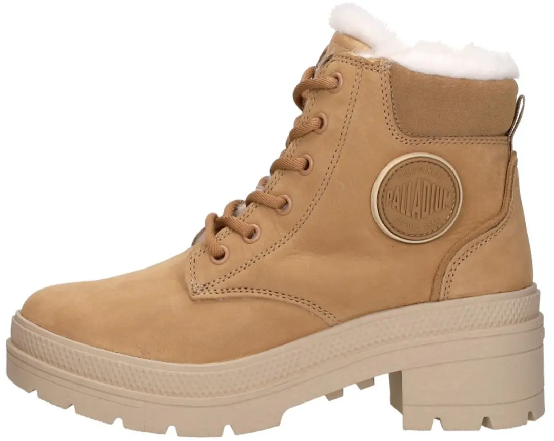Palladium Pallarise NBK L Veterschoenen - Maat 38 - Cognac