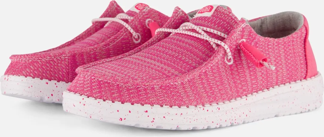HEYDUDE Wendy Sport Mesh Instappers roze - Dames - Maat 36