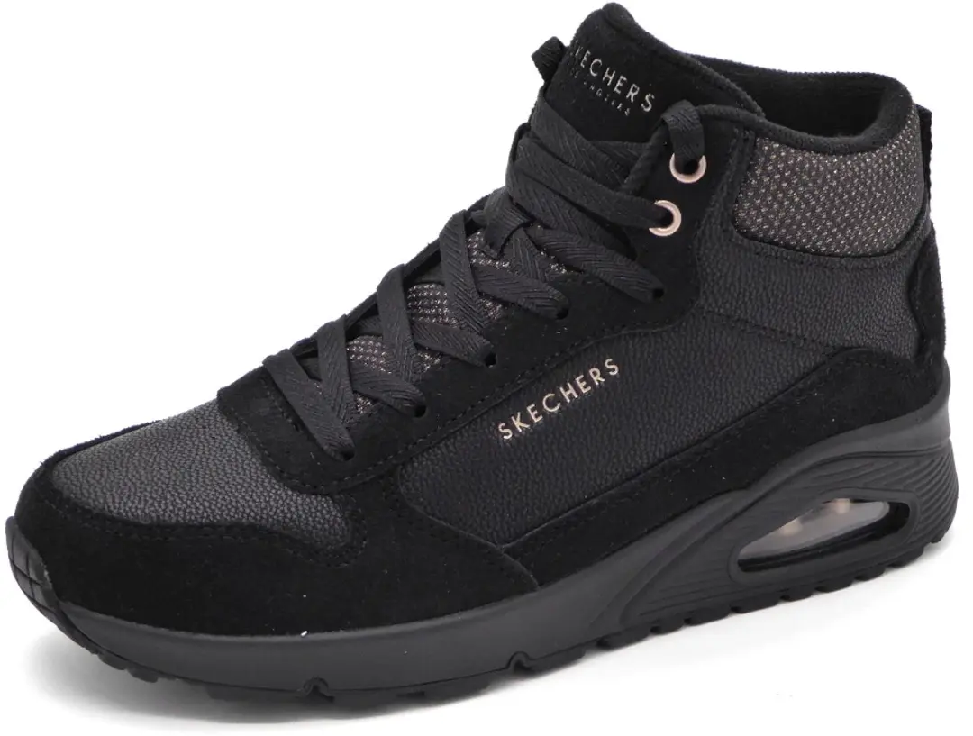 Skechers Uno Stacre Shine Dames Sneakers - Zwart - afbeelding 2 van 6