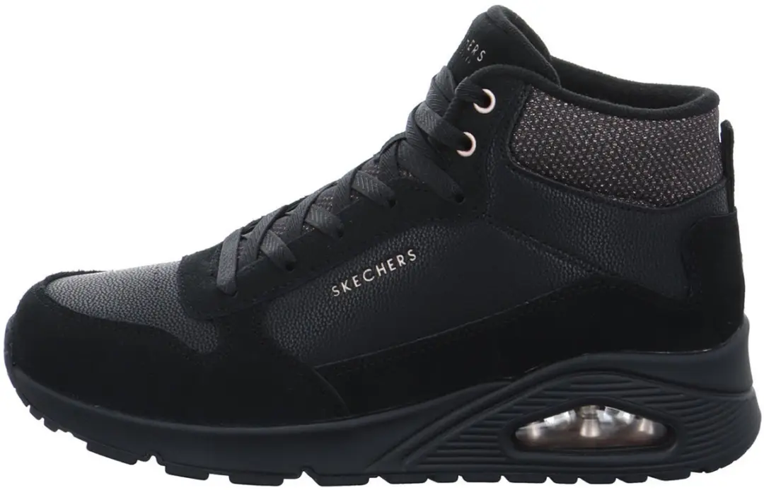 Skechers Uno Stacre Shine Dames Sneakers - Zwart - afbeelding 6 van 6