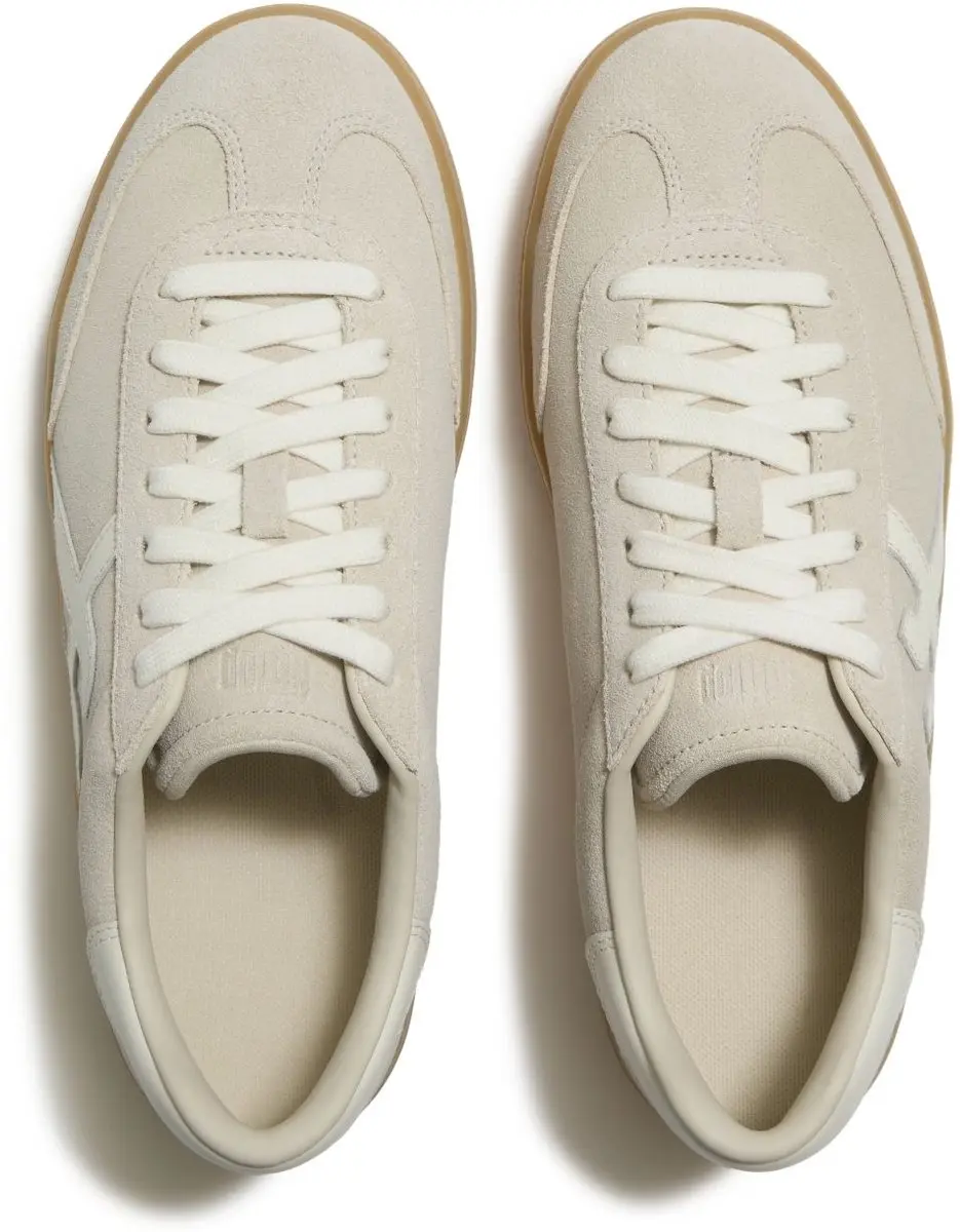 FitFlop The Dash T-Toe Suede Sneakers BEIGE