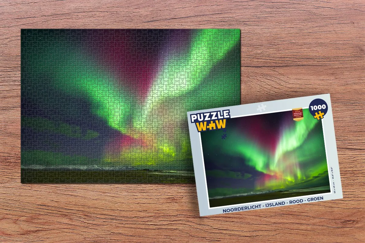 PuzzleWow Noorderlicht Legpuzzel 1000 Stuks - Multicolor
