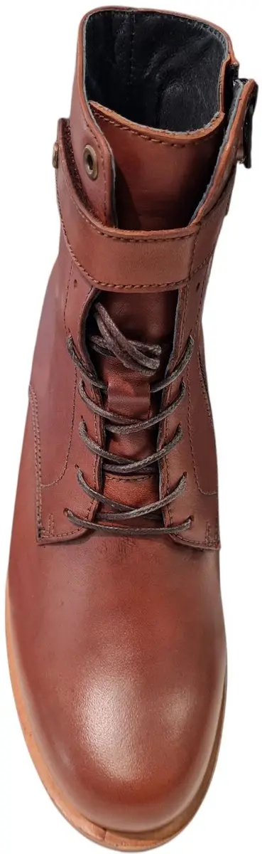 Wolky 0448520 Veterboots Dames - Cognac - Maat 43