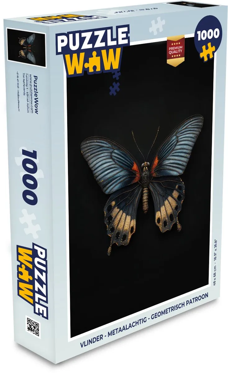 PuzzleWow Vlinder Geometrisch Legpuzzel 1000 Stuks