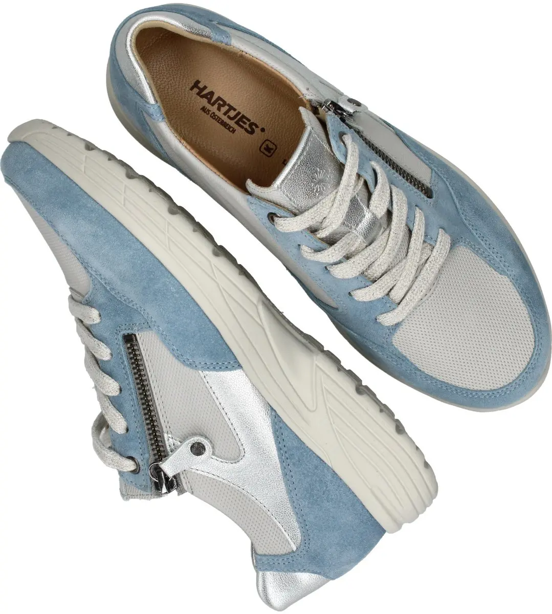 Hartjes Sneakers Blauw - Suede CVTR Rits 9201 - Maat 37½ - afbeelding 6 van 6
