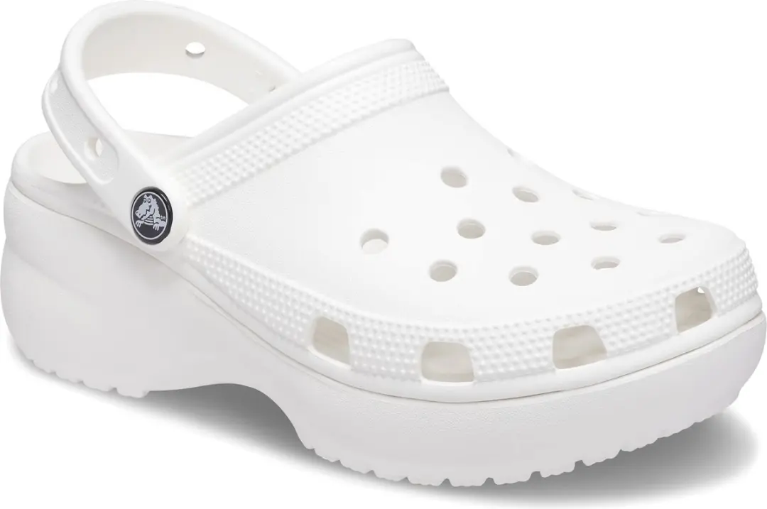 Crocs Classic Platform Instappers Dames 37.5 - Wit - afbeelding 3 van 6