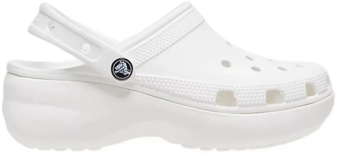 Crocs Classic Platform Instappers Dames 37.5 - Wit - afbeelding 5 van 6