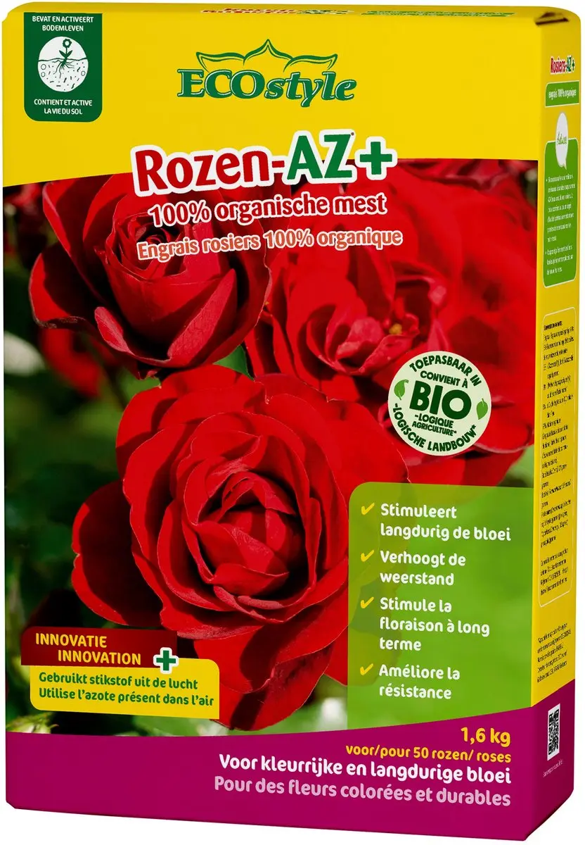 ECOstyle Rozen-AZ Organische Mest 1,6kg