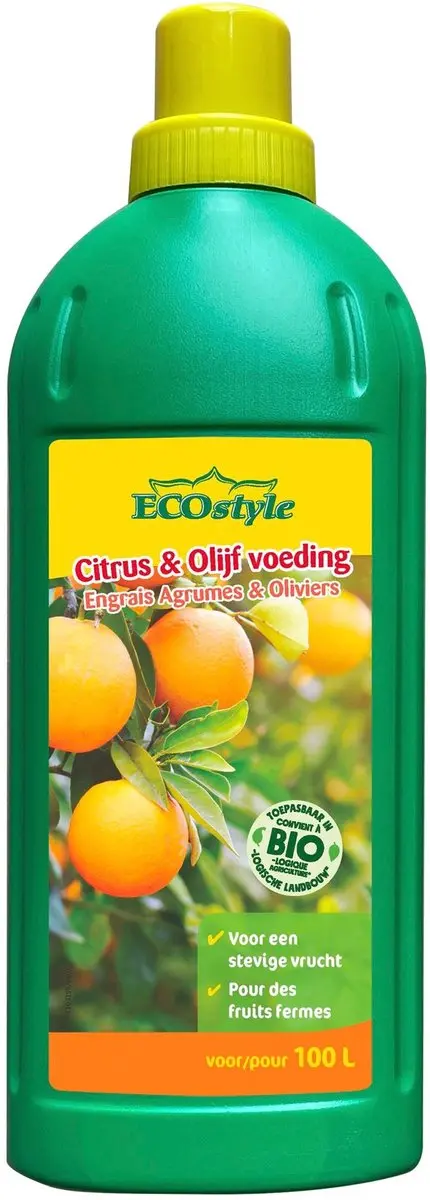 ECOstyle Citrus & Olijf Voeding 500ml - Mediterrane planten - afbeelding 5 van 6