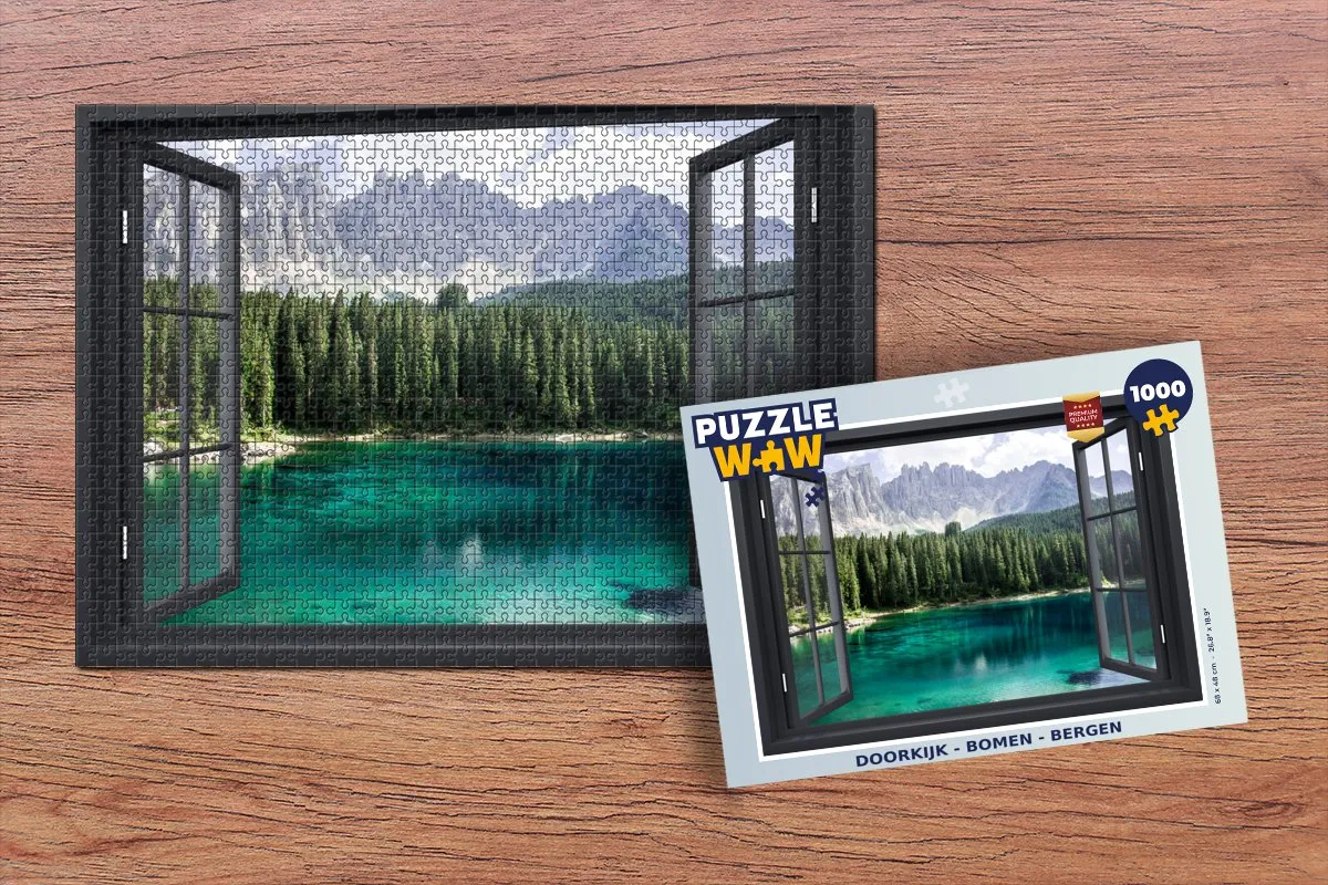 PuzzleWow Boom Bergen Legpuzzel 1000 Stuks - Multicolor