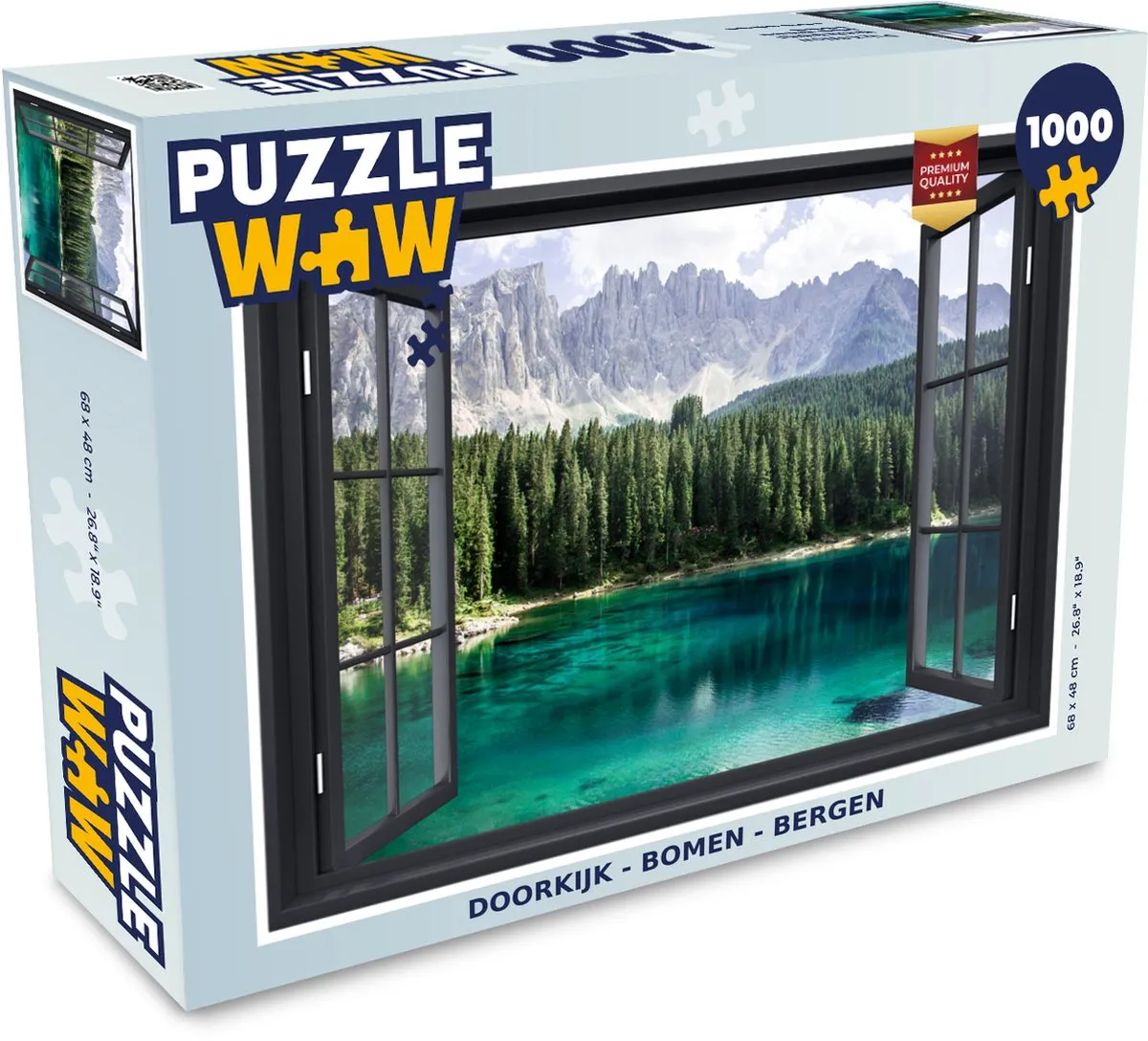 PuzzleWow Boom Bergen Legpuzzel 1000 Stuks - Multicolor