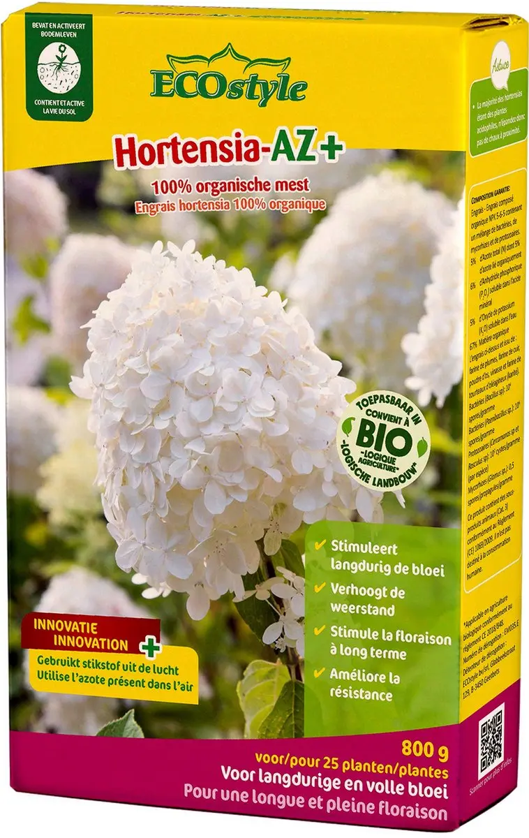 ECOstyle Hortensia-AZ Tuinmest 800g